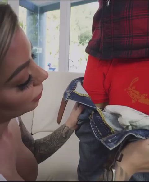 Karma Is Stunned By His Huge Cock
