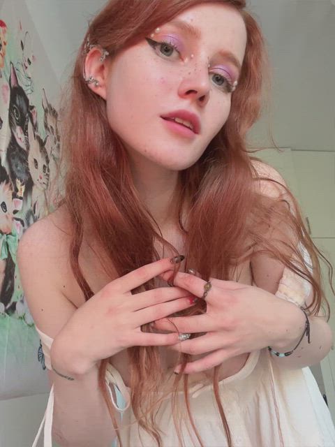18 years old booty bouncing tits masturbating natural tits orgasm tease tiktok gif