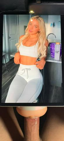 Livy Dunne cum tribute , dm me for my tiktoker discord full of cum tributes