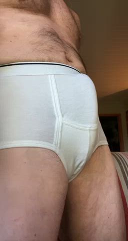 big dick cock daddy erection gay male masturbation masturbating underwear gif