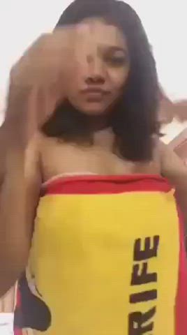 Chubby Desi Stripping gif