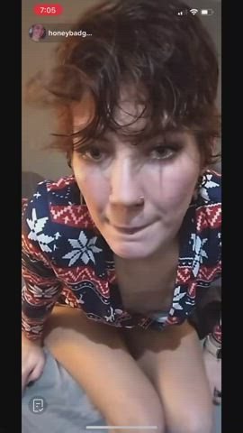 nipple nipples nipslip small tits tiktok gif