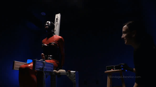 bondage erection femdom fetish rubber gif