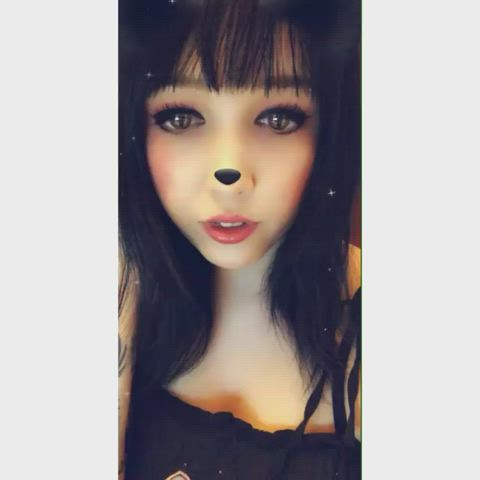Ahegao Spit Tongue Fetish gif