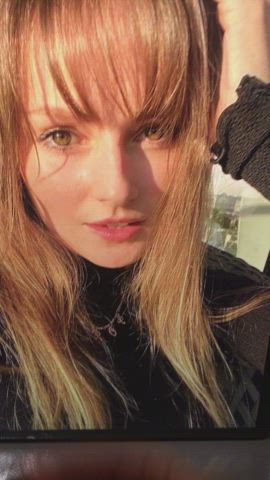 Blonde Cum Tribute gif
