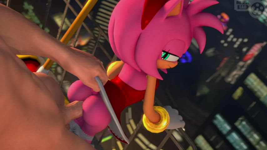 3D Amy Rose Animation Ass Hentai Sex gif