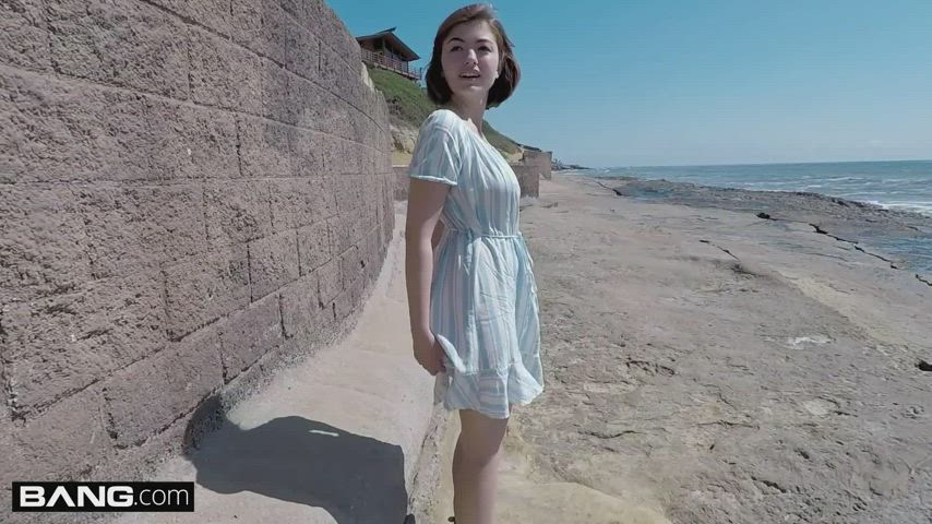 aria sky ass big ass casting curvy flashing pale public teen gif