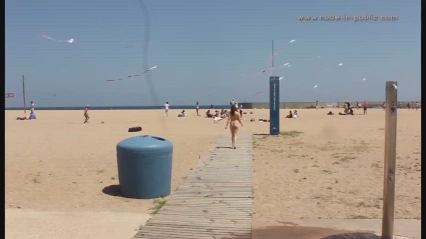 big tits exhibitionist public gif