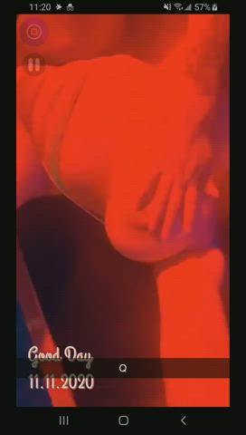 legs up stripper tits gif