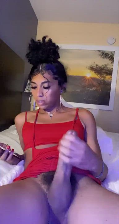 Big Dick Cumshot Girl Dick Pubic Hair Trans Porn GIF by subboi143