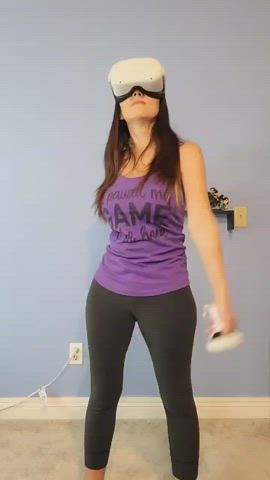 Huge Tits Spandex Workout gif