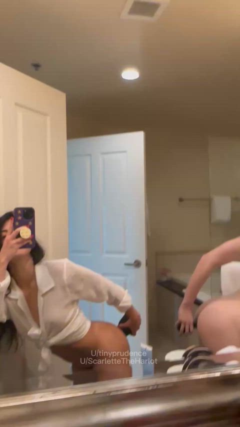 Prepping for anal with my partner in crime 