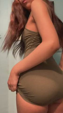 Amateur Ass Big Ass Homemade NSFW Naked Natural Skirt Teen gif