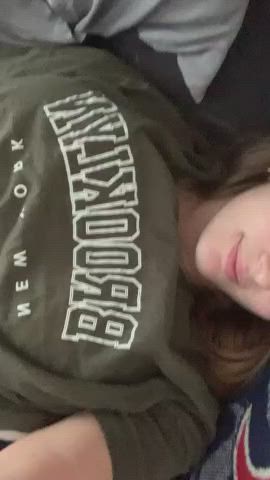 big tits brunette huge tits gif