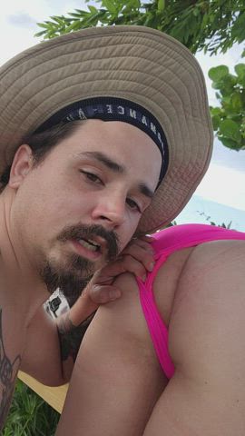 Eating my Wife's sweet tight ass in the Florida Keys.