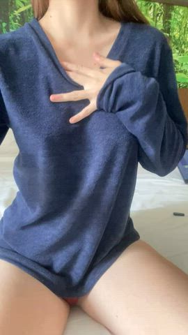 big tits boobs cute nsfw natural tits teen tits legal-teens gif