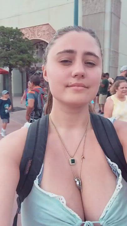 Blonde Cleavage Lia Marie Johnson gif