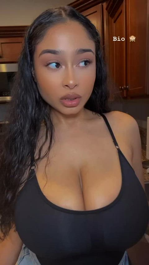 big tits boobs latina gif