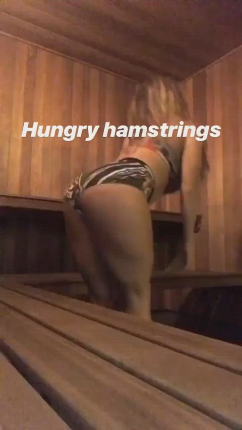 bending over huge ass shorts gif
