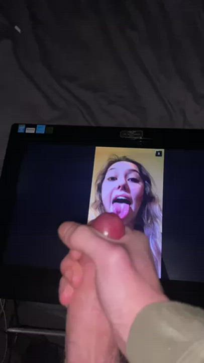 Girlfrend cumshot tribute
