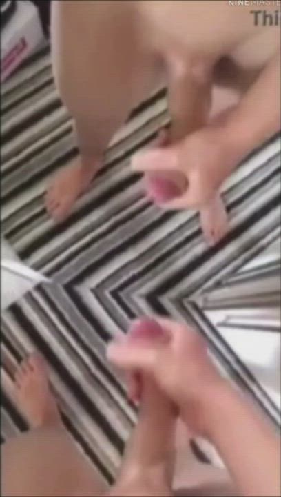 Big Dick Exhibitionist Masturbating gif
