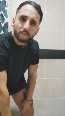 ass bathroom big ass big dick cock gay onlyfans shower gif
