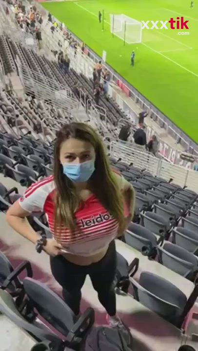 Tittydrop on a football match!!!