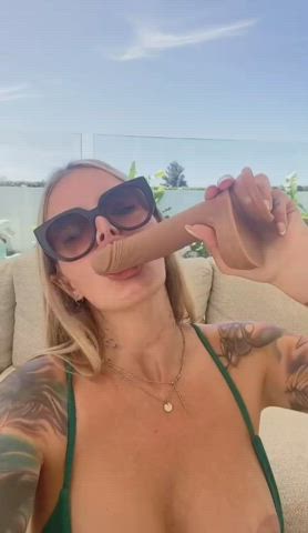 big dick big tits blowjob boobs cock homemade hotwife milf masturbating pussy gif