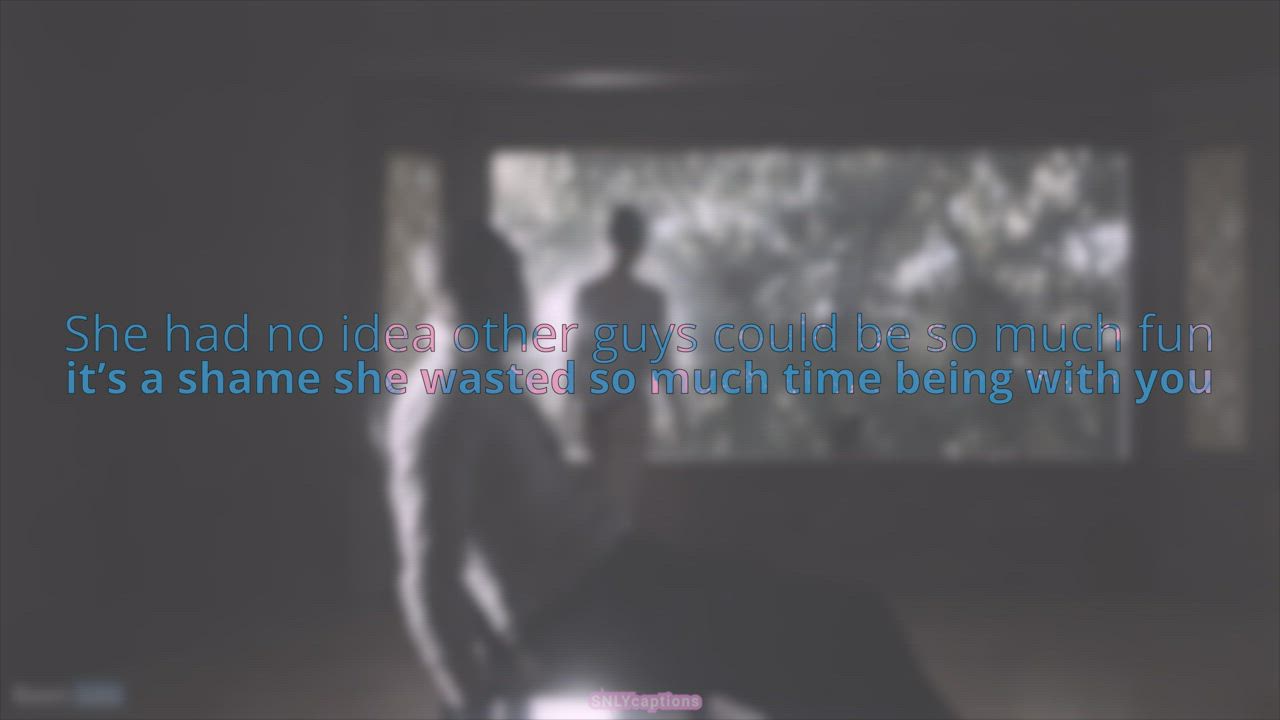 BBC Caption Cheating Cuckold Hotwife Interracial PMV Sharing gif