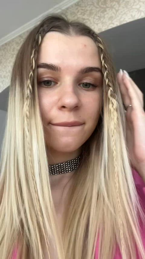 blonde teen tits gif