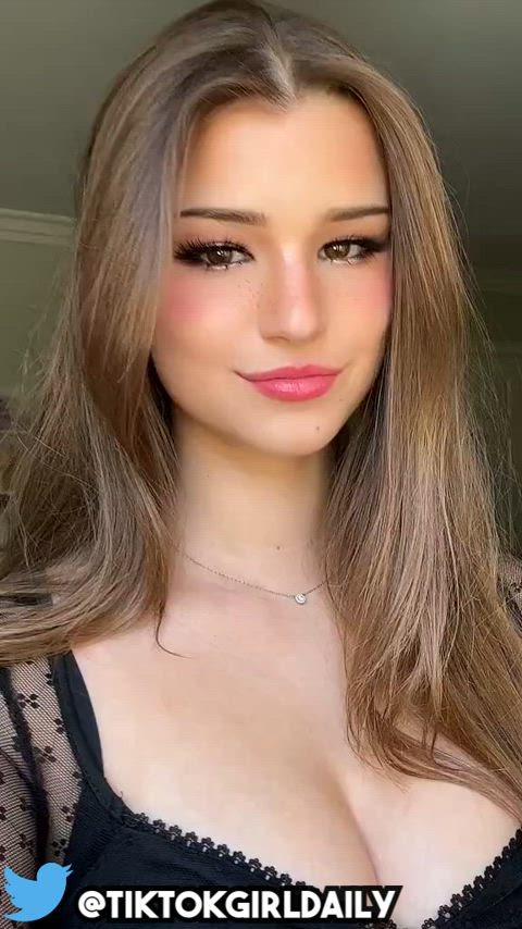 18 years old amateur big tits bouncing tits cute dancing onlyfans teen tiktok gif
