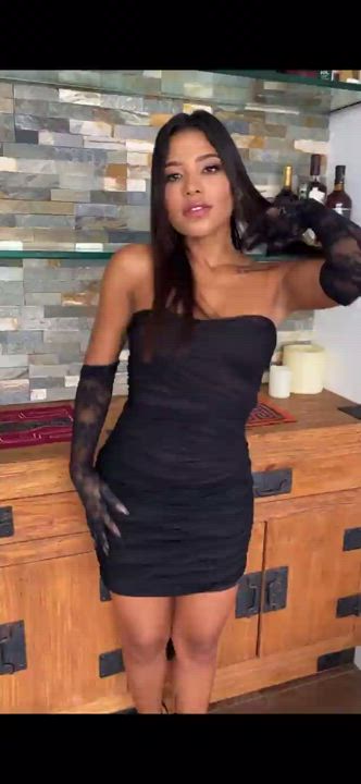 Ass Dress Latina Undressing gif