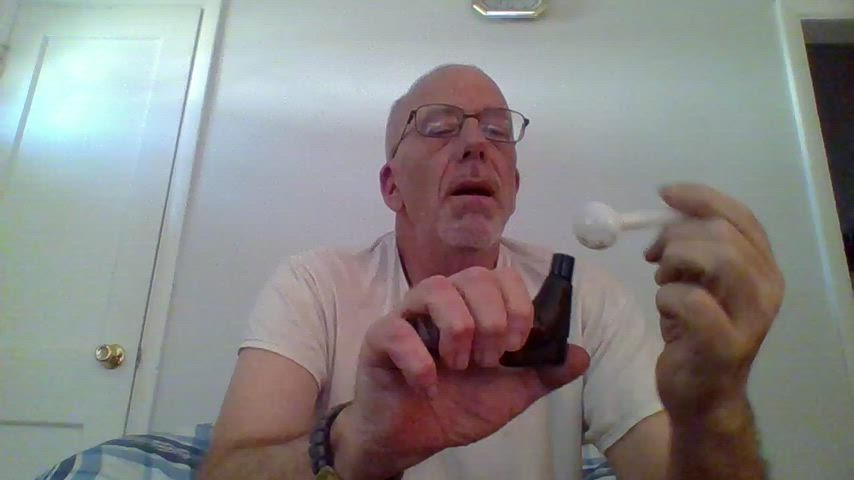masturbating smoking solo gif