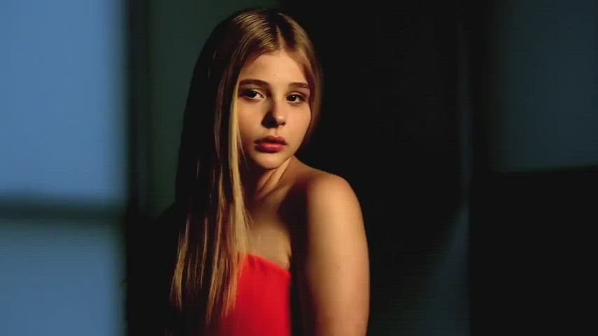 Blonde Celebrity Chloe Smile gif
