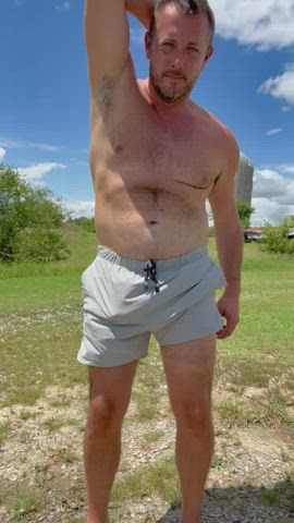 bear cock daddy male masturbation gif