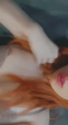 cum petite pussy redhead tease tit worship tits titty fuck r/titsworship gif