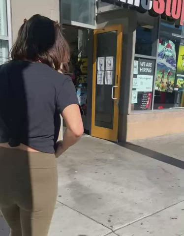 big tits flashing public gif