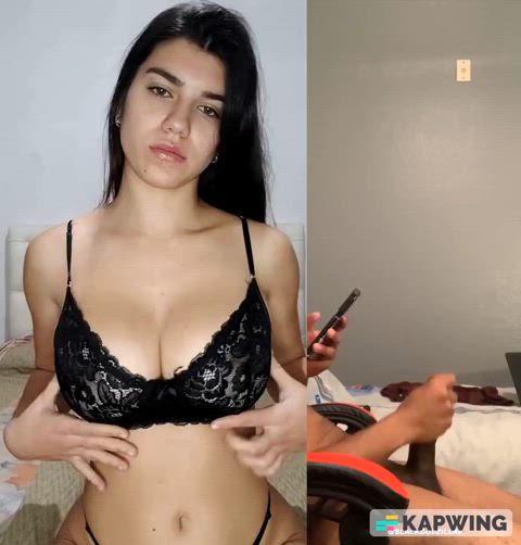 amateur babecock big dick big tits cum cumshot onlyfans teen tits gif