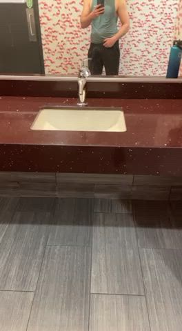 Taking a tour of the bathroom at the gym