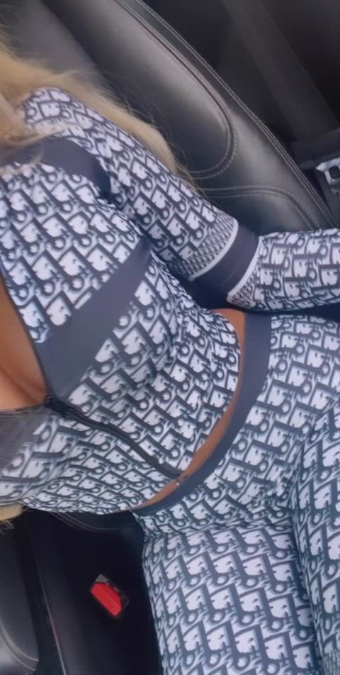 cleaning cleavage fit nsfw solo tits gif
