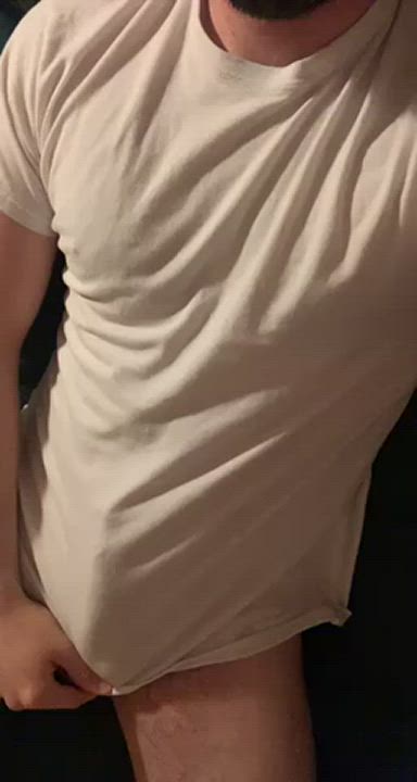 Stroking before bed