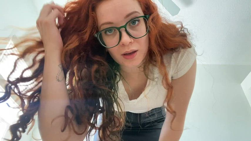 taboo onlyfans femdom domination dominatrix domme redhead glasses dirty talk talking