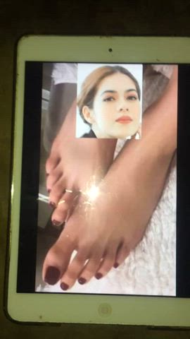 cum on feet cumshot feet fetish gif