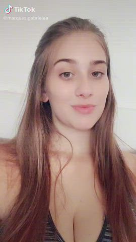 Cleavage Cute TikTok gif