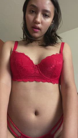 babe cock ring riding small tits gif