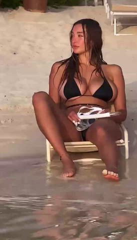 on the beach