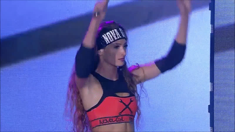 brunette white girl wrestling gif