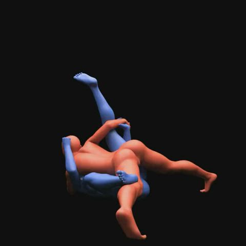 3d animation wrestling gif