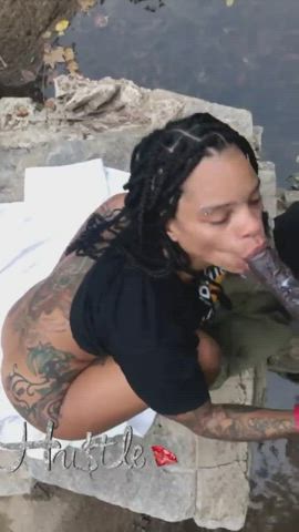 ebony lips public gif