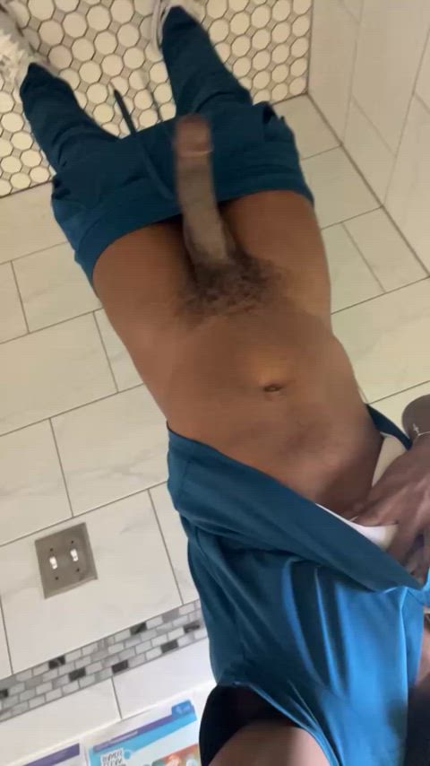amateur bbc big balls big dick jerk off gif